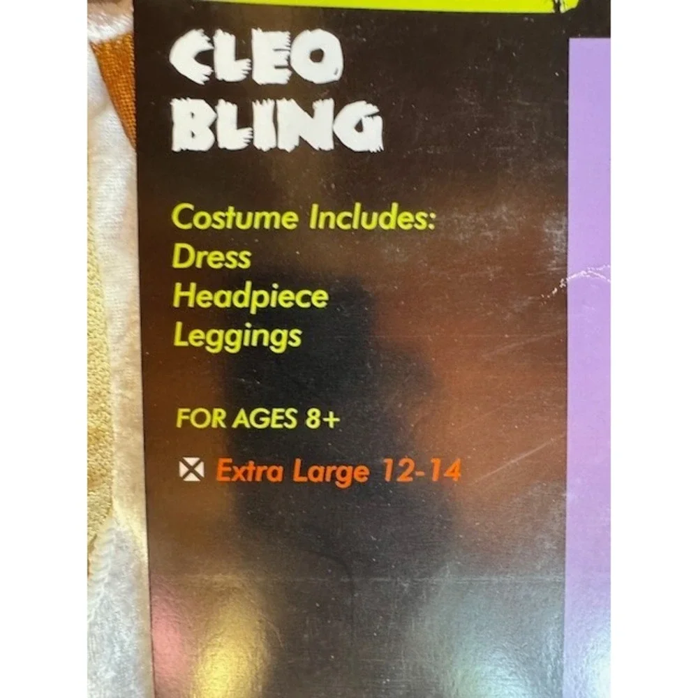 Totally Ghoul Cleo‎ Bling Cleopatra Costume Extra Large 12-14 Halloween
